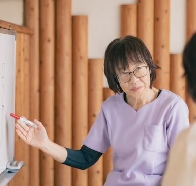 ⑥施術後の状態確認・今後の施術計画の説明